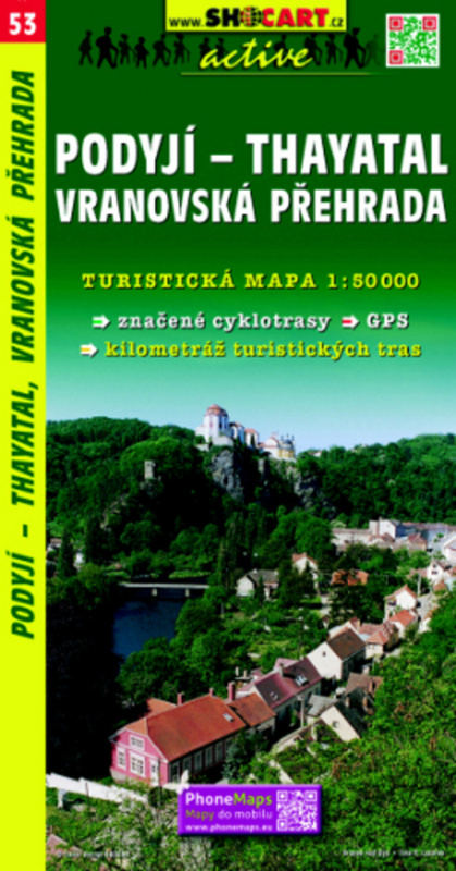Podyjí, Thayatal,Vranovská přehrada / Turistická mapa SHOCart