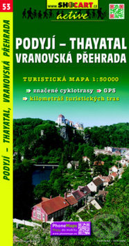 Podyjí, Thayatal,Vranovská přehrada / Turistická mapa SHOCart