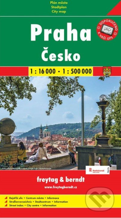 Praha, Česko  1:16 000   1:500 000 (Plán mesta)