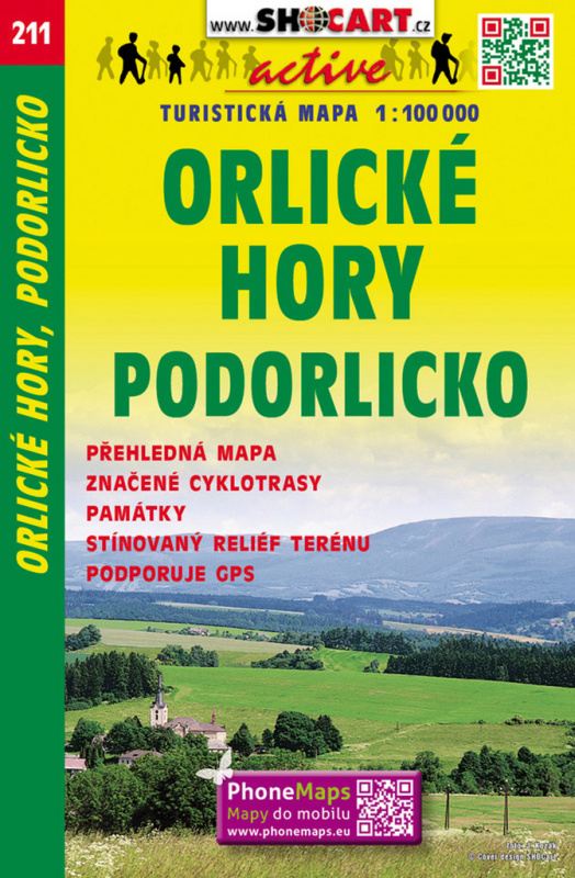 Orlické hory, Podorlicko 1:100 000 - kniha z kategorie Mapy Evropy