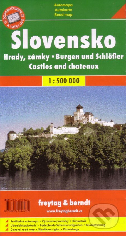 Slovensko - Hrady, zámky 1:500 000 (Automapa - Platná do konca roka 2020)