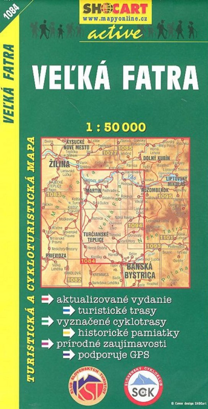 Veľká Fatra 1:50 000 (Turistická mapa 1084)