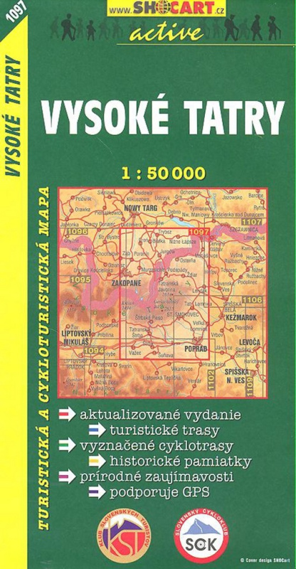 Vysoké Tatry 1:50 000 (Turistická mapa 1097)