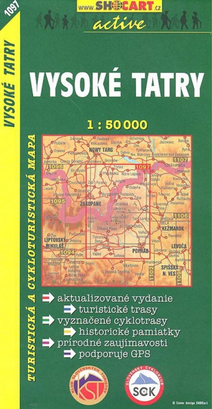 Vysoké Tatry 1:50 000 (Turistická mapa 1097)