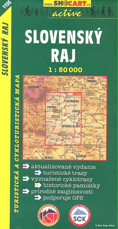 Slovenský raj 1:50 000 (Turistická mapa 1106)