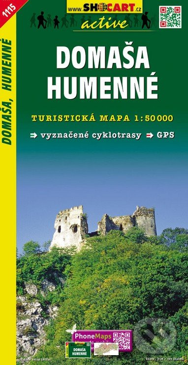 Domaša, Humenné 1: 50 000 (Turistická mapa 1115)