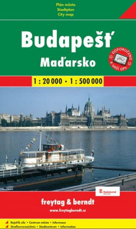 Budapešť, Maďarsko 1: 20 000  1:500 000 (Plán mesta)