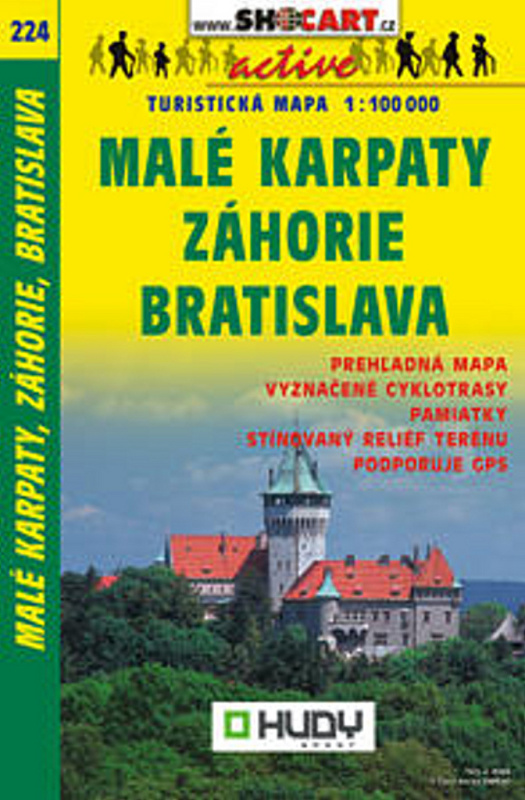 Malé Karpaty, Záhorie, Bratislava 1:100 000 (Turistická mapa 224 - platná r. 2019)