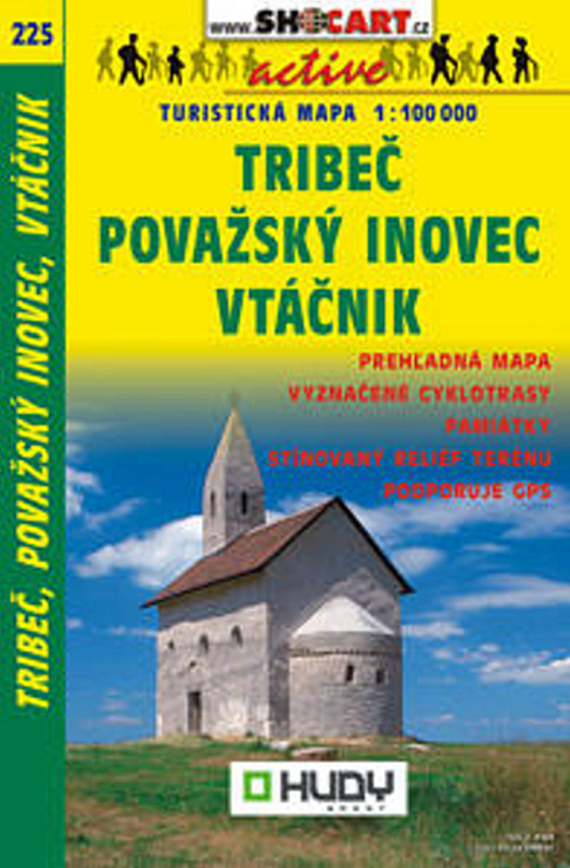Tribeč, Považský Inovec, Vtáčnik 1:100 000 (Turistická mapa 225)