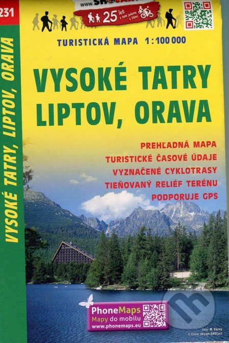 Vysoké Tatry, Liptov, Orava 1:100 000 (Turistická mapa 231)