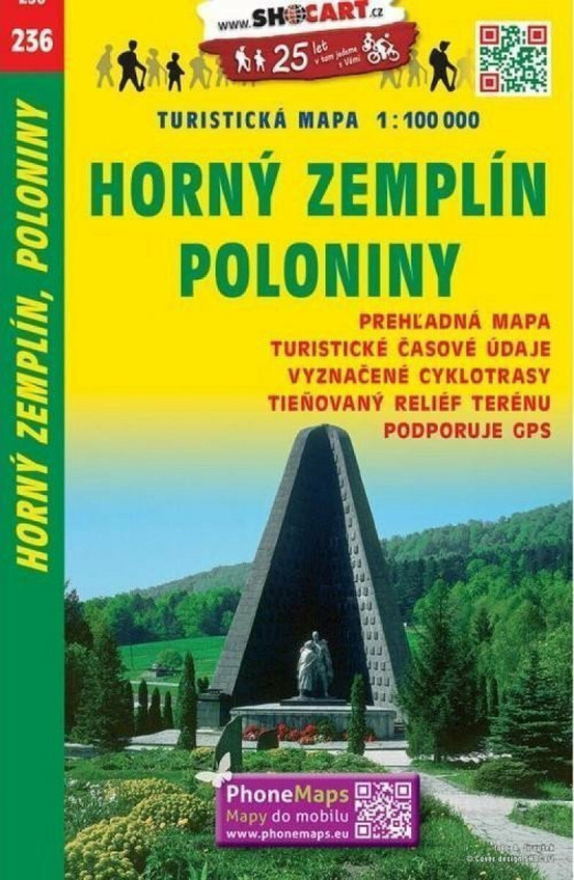 Horný Zemplín, Poloniny 1:100 000 (Turistická mapa 236)