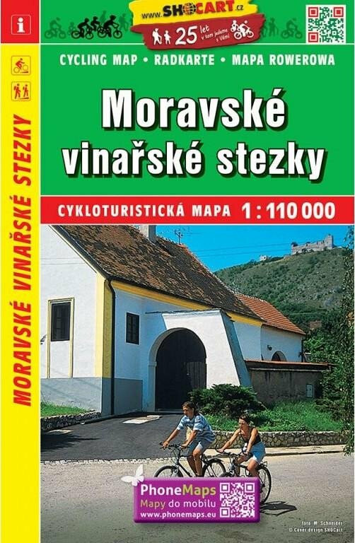 Moravské vinařské stezky 1:110 000 (Cykloturistická mapa)