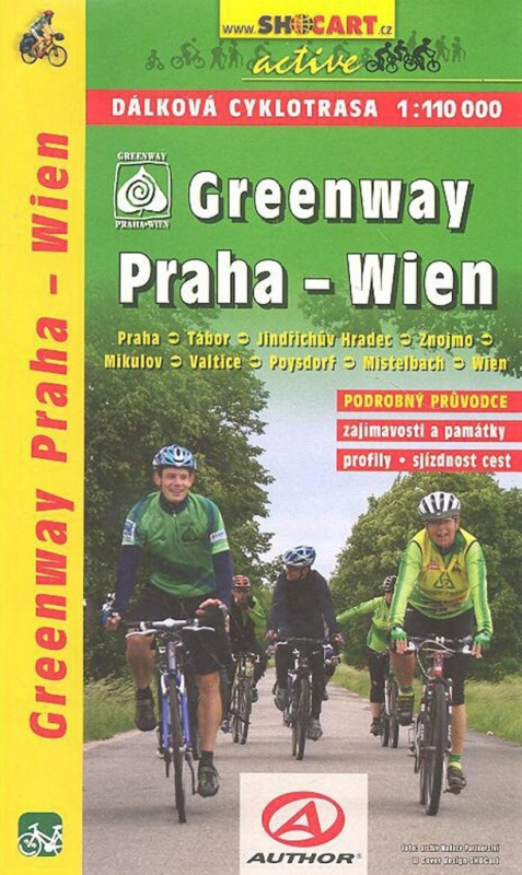Greenway Praha - Wien 1:110 000 (Cykloprůvodce)