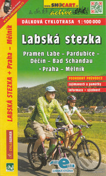 Labská stezka, Pramen Labe - Bad Schandau - Praha - Mělník 1:100 000