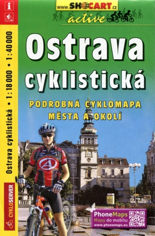 Ostrava cyklistická 1:18 000 (Podrobná cyklomapa města a okolí)