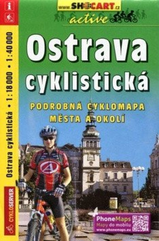 Ostrava cyklistická 1:18 000 (Podrobná cyklomapa města a okolí)