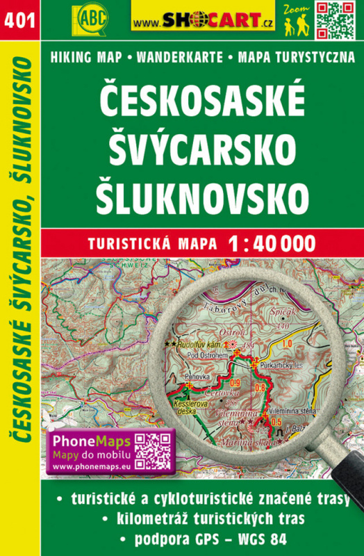 Českosaské Švýcarsko, Šluknovsko 1:40 000 (SC 401)