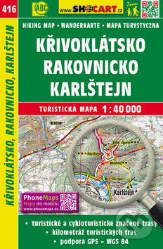 Křivoklátsko, Rakovnicko, Karlštejn / Turistická mapa SHOCart