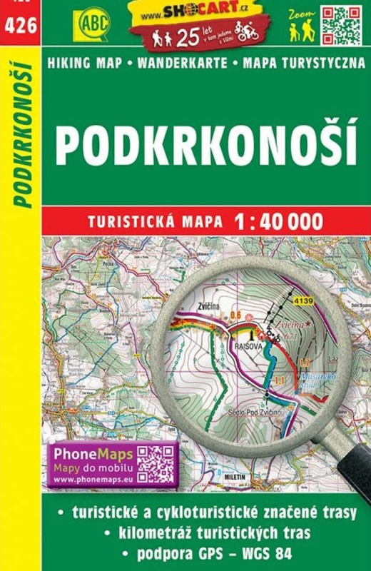 Podkrkonoší 1:40 000 (Turistická mapa) - kniha z kategorie Mapy