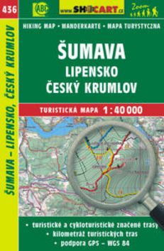 Šumava, Lipensko, Český Krumlov 1:40 000 (Turistická mapa 436)