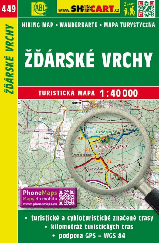 Žďárské vrchy 1:40 000 (Turistická mapa)