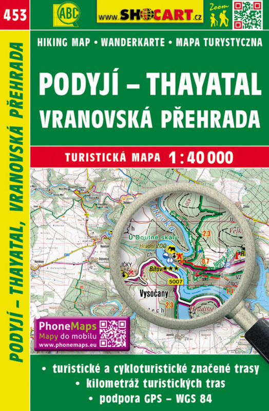 Podyjí, Thayatal, Vranovská přehrada 1:40 000 - kniha z kategorie Mapy Evropy