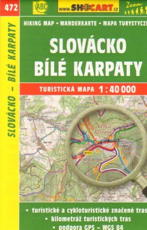 472 Slovácko, Bílé Karpaty 1:40.000/Cykloturistická mapa