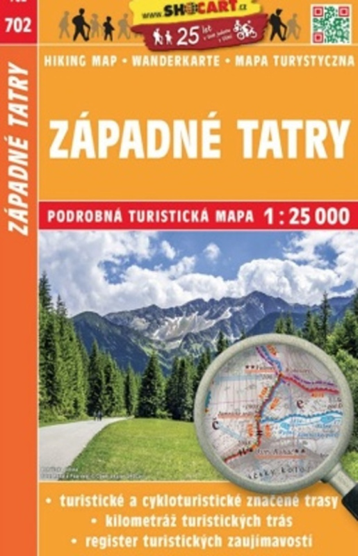Západné Tatry 1:25 000 (Turistická mapa 702)