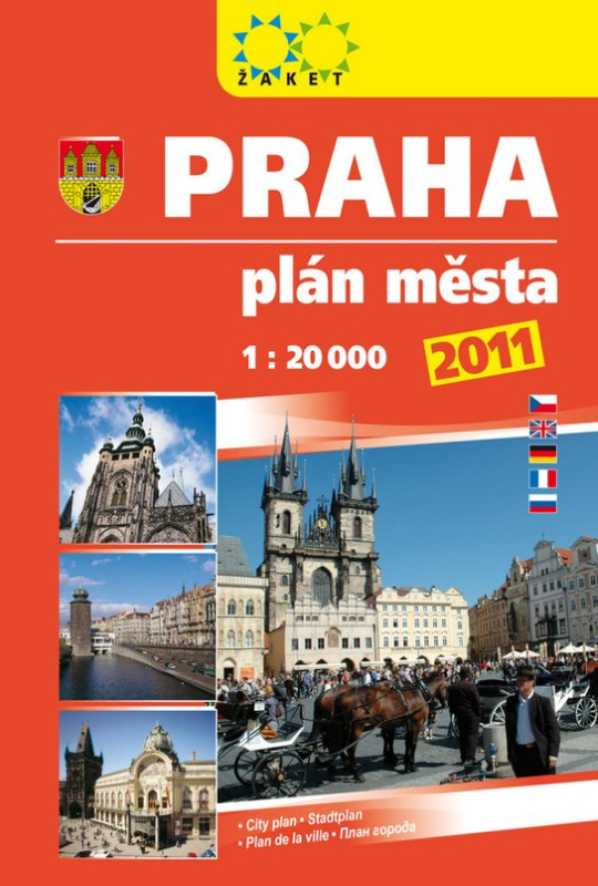 Praha plán města 2011 -  Autor Neuveden