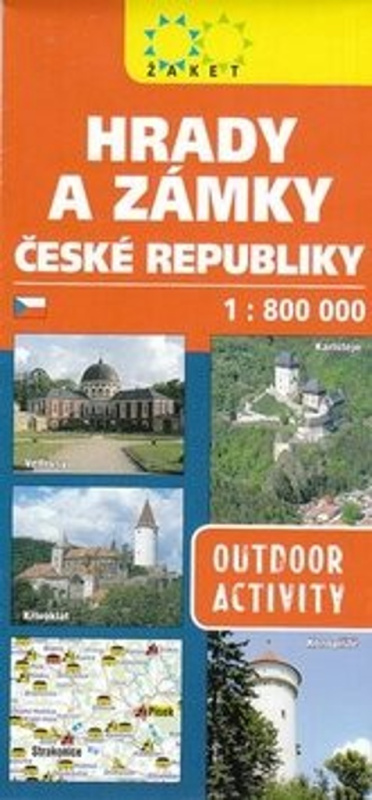 Hrady a zámky České republiky - 1:800 000