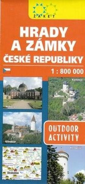 Hrady a zámky České republiky - 1:800 000