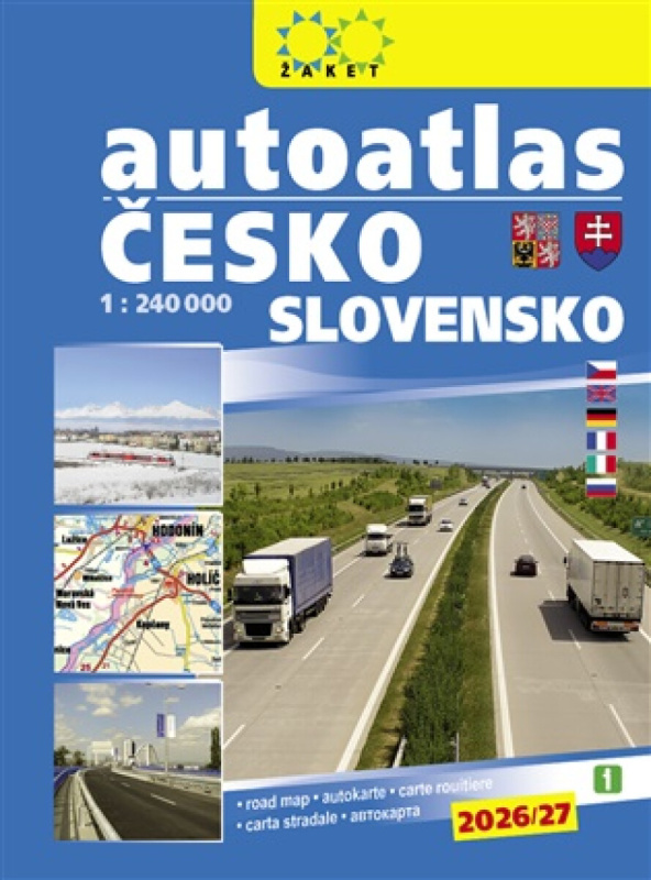 Autoatlas Česká republika Slovenská republika 1:240 000 -  Autor Neuveden