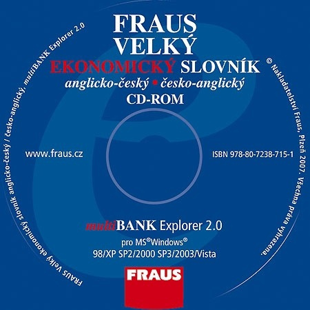 FRAUS Velký ekonomický slovník anglicko-český / česko-anglický CD-ROM Fraus