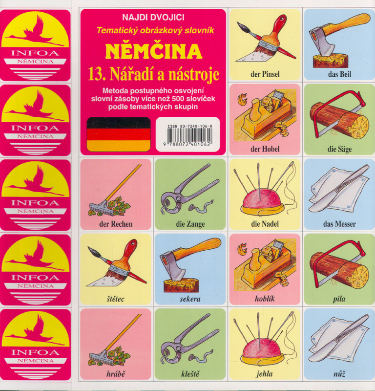 Němčina 13. Nářadí a nástroje (Tématický obrazový slovník) - kniha z kategorie Jazykové učebnice a slovníky