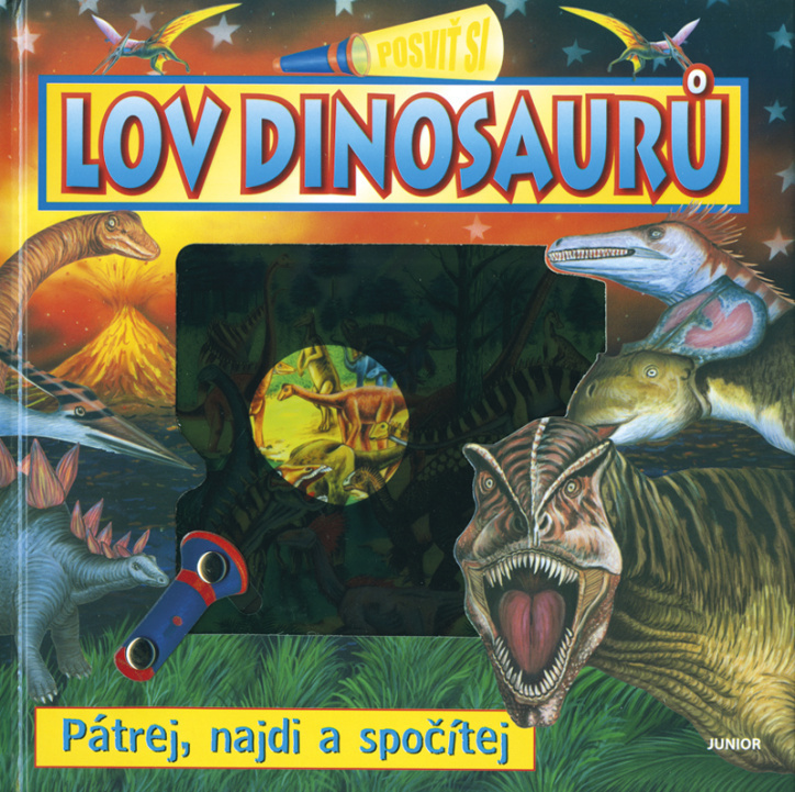 Posviť si: Lov dinosaurů (Pátrej, najdi a spočítej) - kniha z kategorie Pro děti