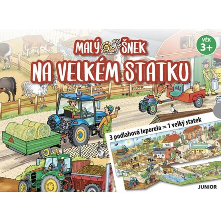 Malý šnek na velkém statku - 3 podlahová leporela = 1 velký statek - Iva Haberlová