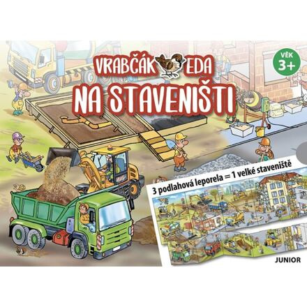 Vrabčák Eda na staveništi - 3 podlahová leporela = 1 velké staveniště - Iva Haberlová