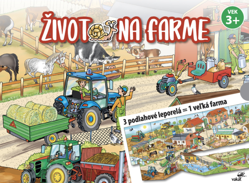 Život na farme (3 podlahové leporelá = 1 veľká farma) - kniha z kategorie Naučné knihy