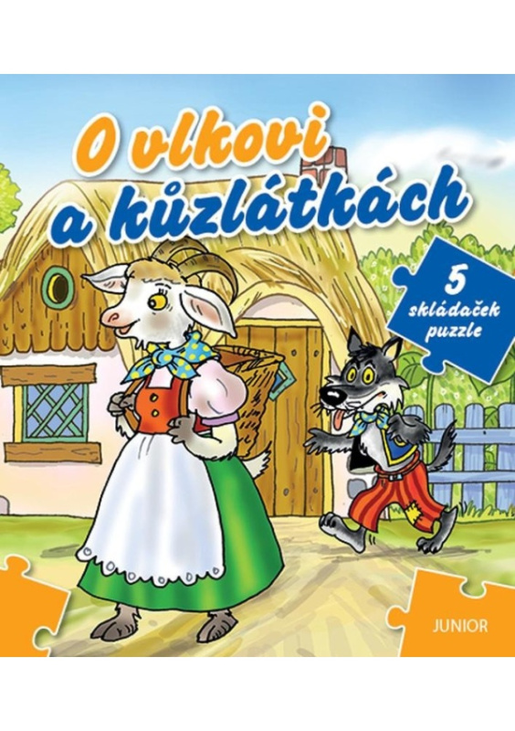 O vlkovi a kůzlátkách - 5 skládaček puzzle - Miroslava Lánská