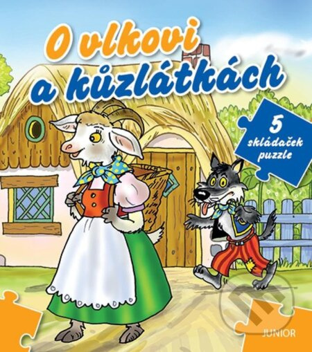O vlkovi a kůzlátkách - 5 skládaček puzzle - Miroslava Lánská