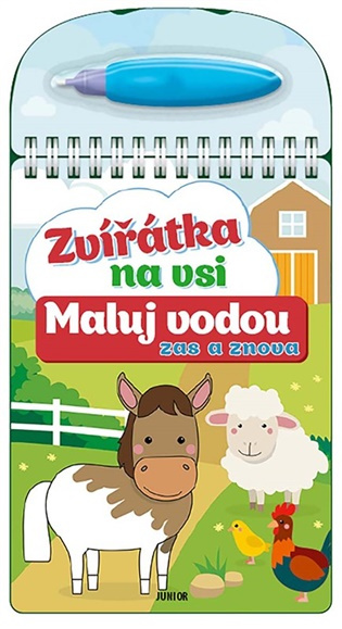 Maluj vodou zas a znova – Zvířátka na vsi JUNIOR