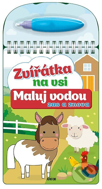 Maluj vodou zas a znova – Zvířátka na vsi JUNIOR