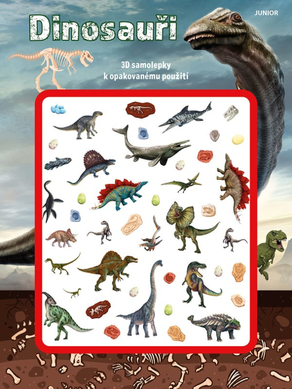 Dinosauři (3D samolepky) - Malgorzata Ewa Skibinska,Dinosauři (3D samolepky) - Malgorzata Ewa Skibinska
