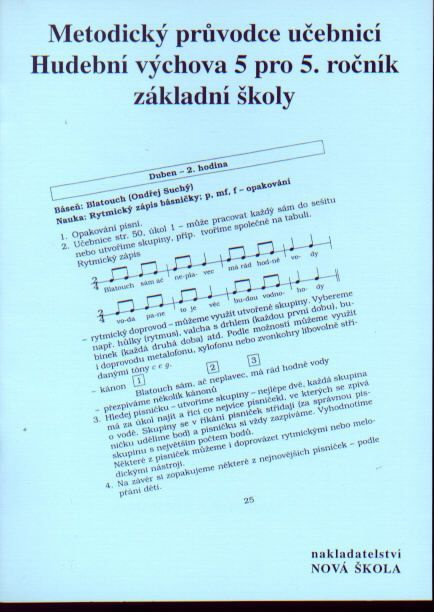 Metodika Hudební výchova 5 (5-67) NOVÁ ŠKOLA, s.r.o