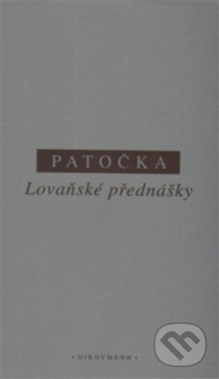 Lovaňské přednášky - Jan Patočka