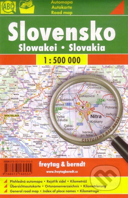 Slovensko 1 : 500 000 (Automapa - Platná do konca roka 2019)