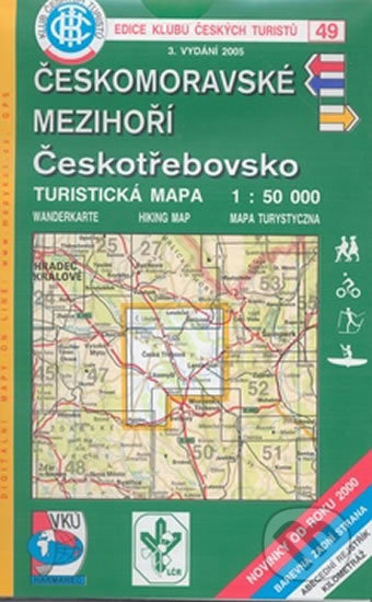 Českomoravské mezihoří - Českotřebovsko (49 - 	1:50 000) - kniha z kategorie Mapy a cestování