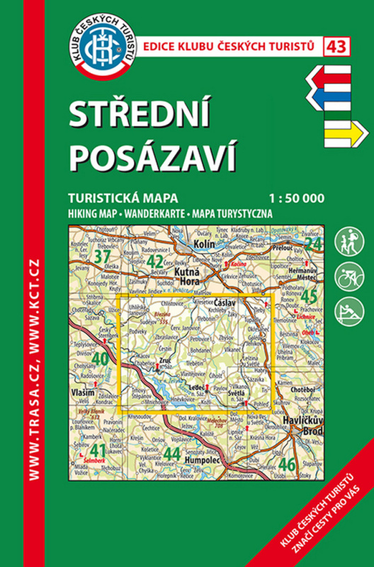Střední Posázaví 1:50 000 (Turistická mapa)