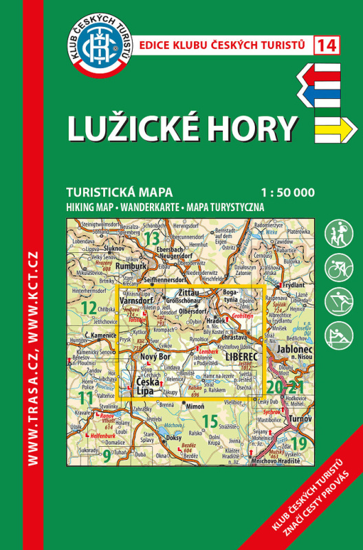 Lužické hory 1:50 000 (Turistická mapa)