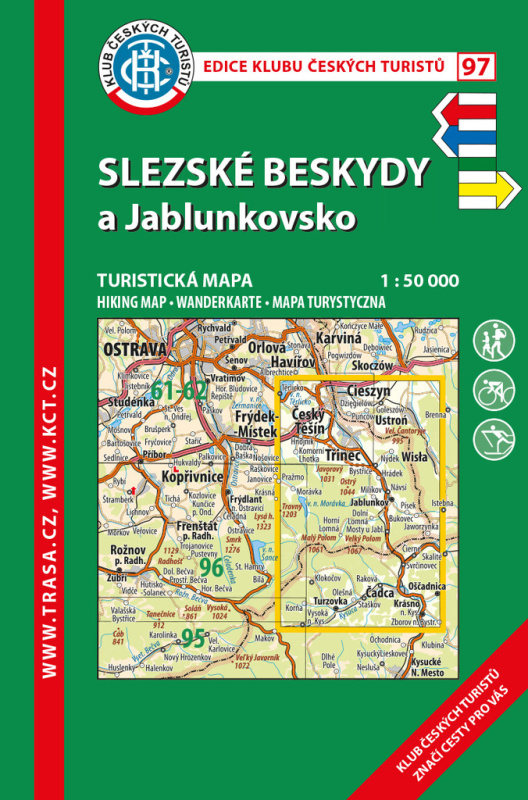 Slezské Beskydy a Jablunkovsko 1: 50 000 (KČT 97 8.vydání 2021)